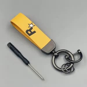 [GrandLarge] Chaveiro Amarelo Multi Pendente Durável Alça de Chave Alça de Nylon Chaveiro GTA Car 5 Jogo Adequado para