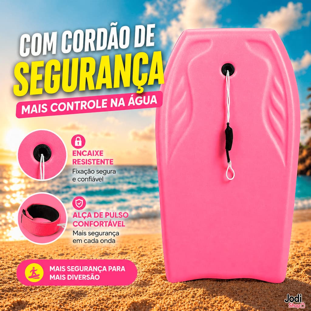 Prancha Bodyboard Infantil Leve Flutuante para Criança Praia Piscina