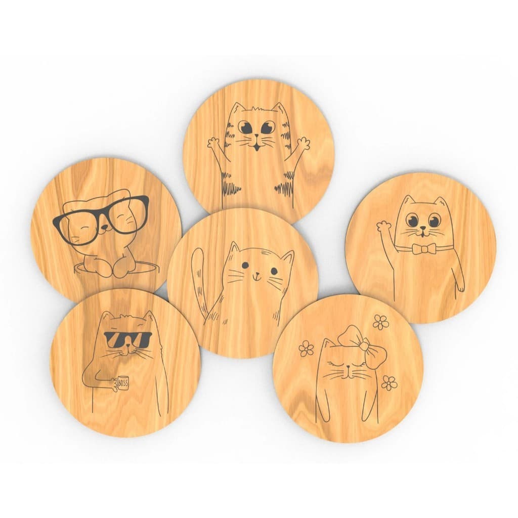 Kit 6 Porta Copos Personagens Animais