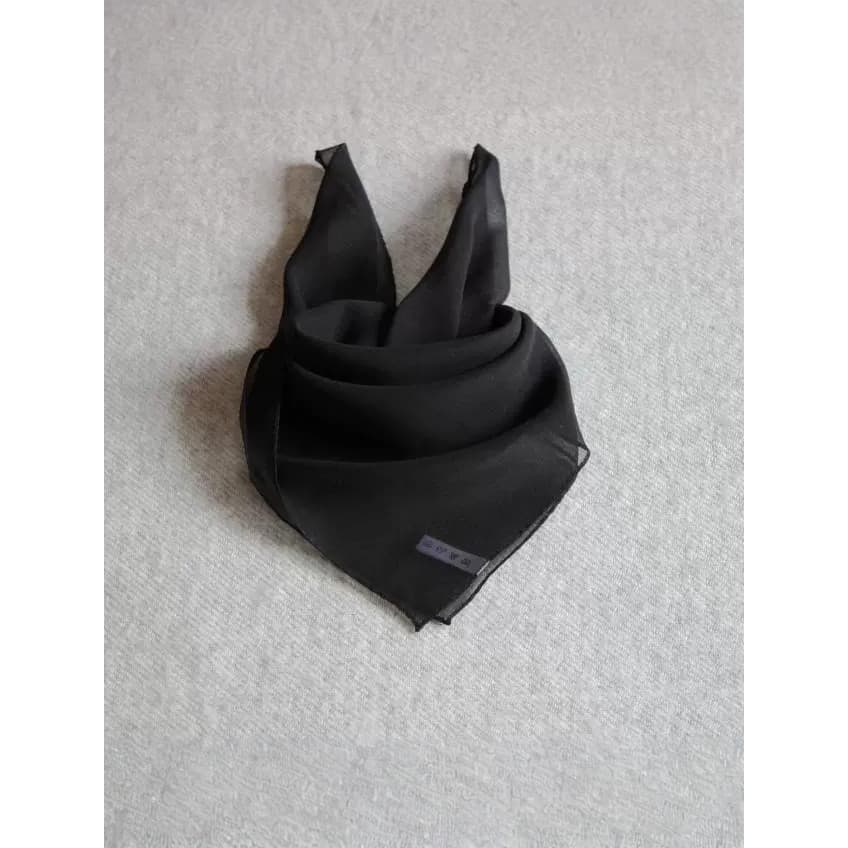 Masculino feminino estilo fino seda Natural George fio preto pequeno médio lenço quadrado lenço de seda amoreira cacheco
