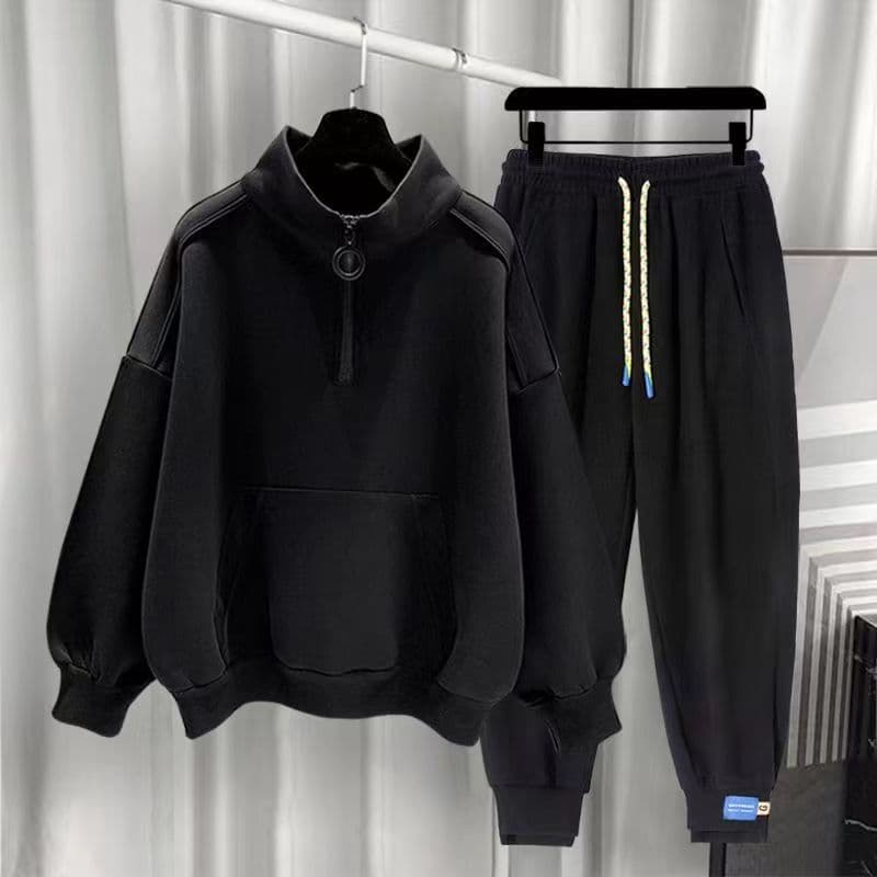 2026 novo estilo terno masculino primavera outono inverno na moda All-Match zíper meia gola alta roupas de manga comprid