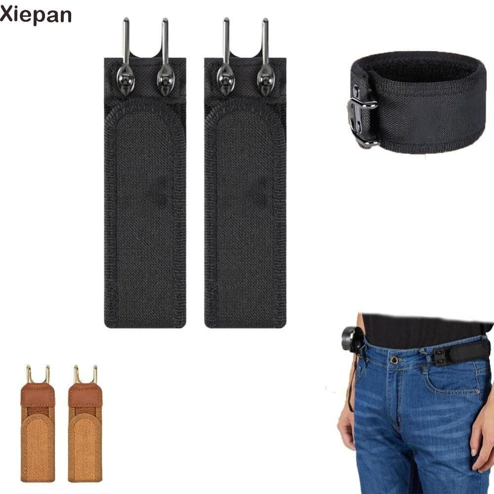 XIEPAN Cinto Preguiçoso Estilo Gancho Ajustável Conveniente , Velcro Elástico , Fivela De Cintura De Unissex