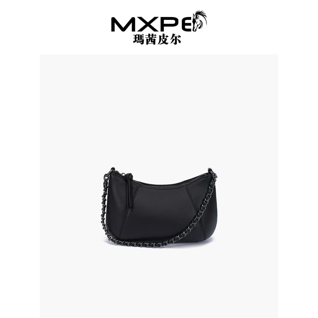 MXPE Marcy Pier primeira camada de couro corrente saco feminino 2026 novo estilo couro genuíno simples bolsa feminina sa