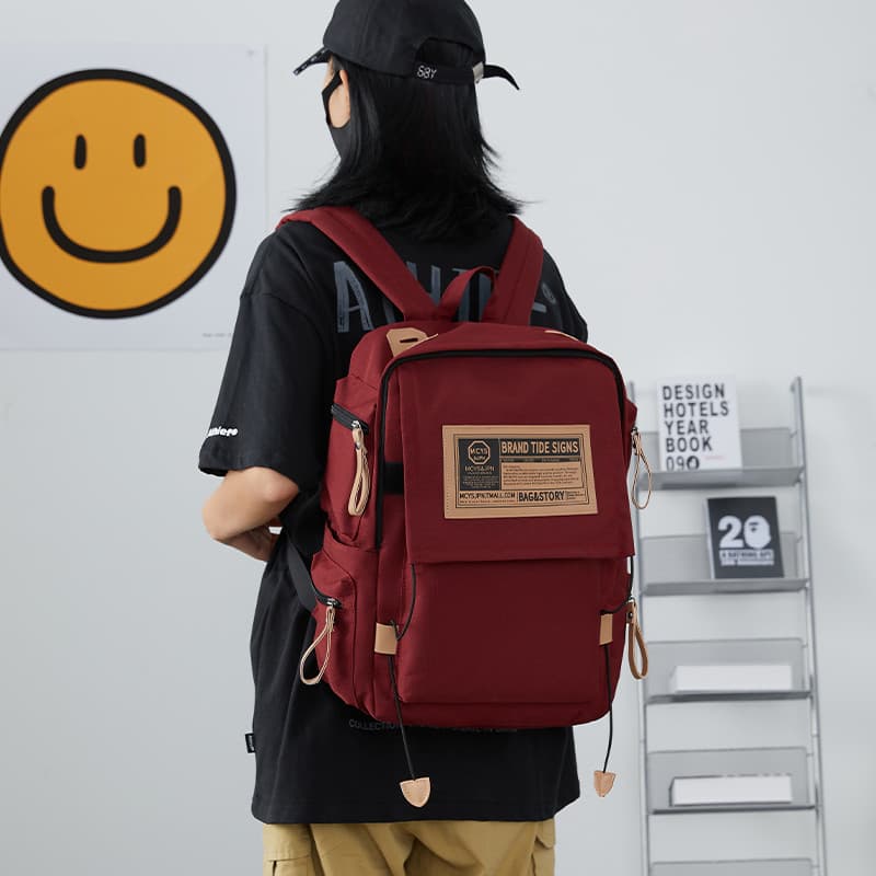 Yohji Kimura mochila masculina esportes ao ar livre moda mochila feminina estudante universitário computador mochila via