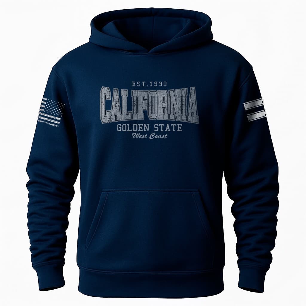 Moletom California Reset Out – Golden State | Estilo Universitário West Coast