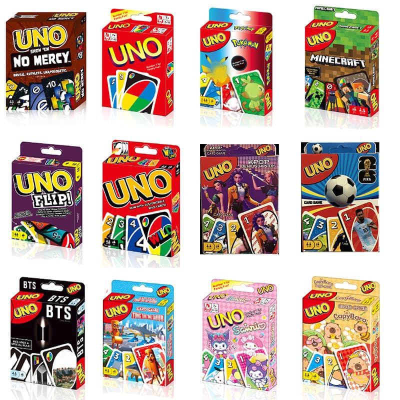 Jogo de tabuleiro UNO Solitaire Card Playing Cards Full Range Party UNO Multiplayer One Card Game Jogo de tabuleiro
