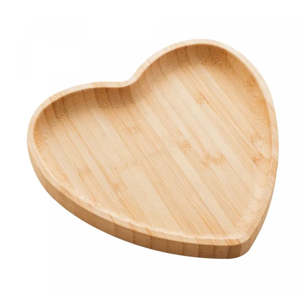 Bandeja de Bambu Heart 12,5cm x 12,5cm x 1,5cm - Lyor