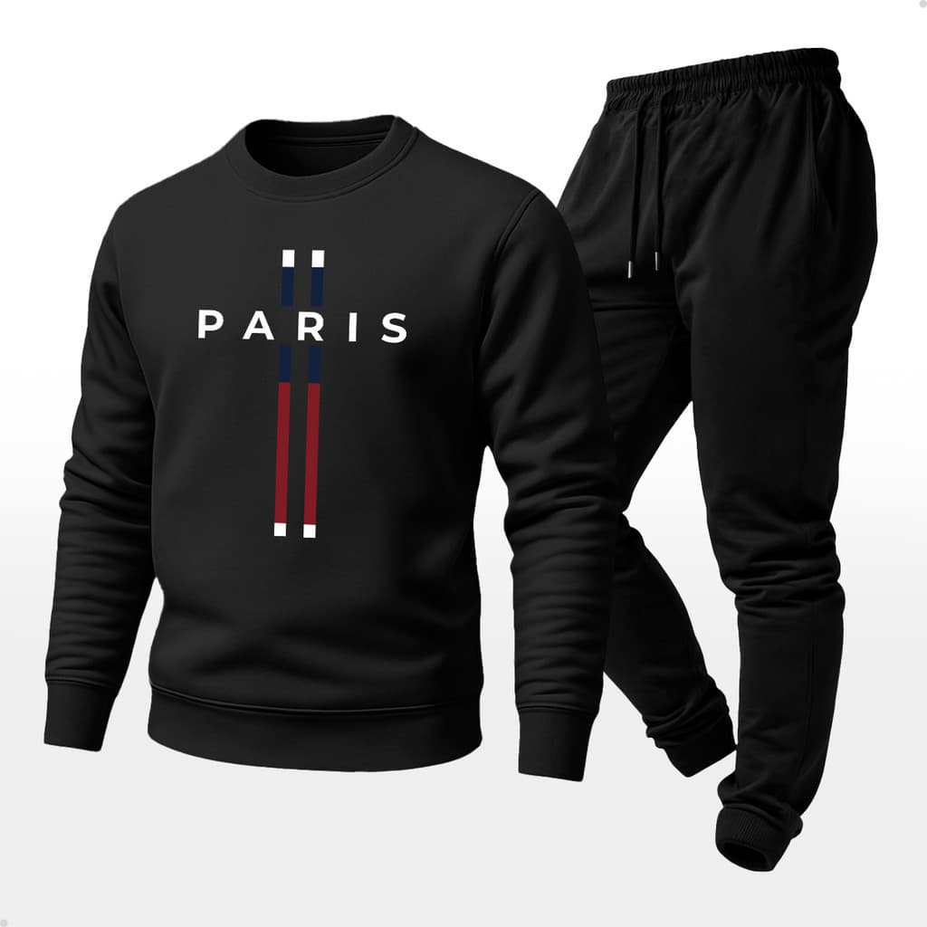 Conjunto Moletom Estampado Paris Calça e Blusa