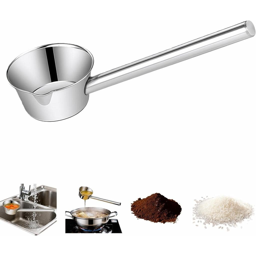 Colher de Aço Inoxidável com Cabo Longo, Design de Bico em Forma de Bico de Águia - Multiuso para Cozinha, Banheiro, Jar