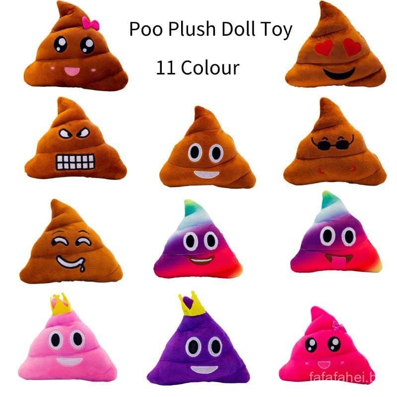 Emoticon Emoção De Cocô Almofadas 25cm Faeces Doll Poo Family Emoji Almofada De Pelúcia Recheada Bonecas Kids Gift