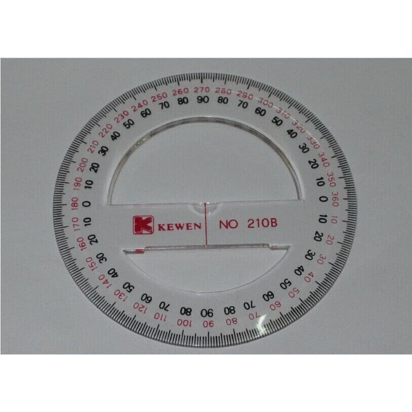 Kewen Transferidor de Círculo Completo Transferidor de 360 Graus 20cm30cm Régua de Desenho Redondo Transferidor Transfer