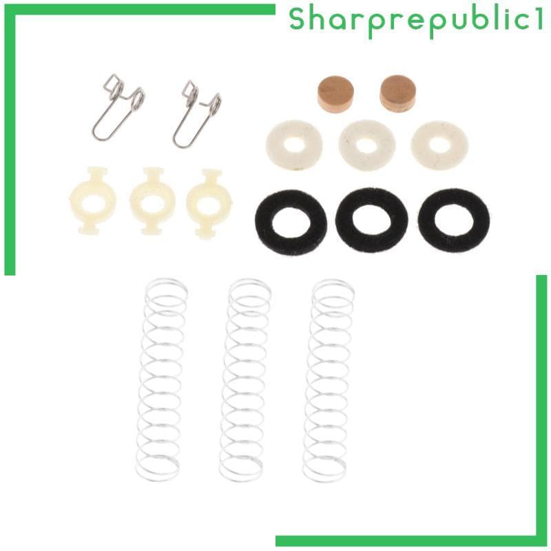 [Sharprepublic1] Kit De Ferramentas De Reparo De Trompete , Válvula De Mola , Lã , Arruela De Feltro Para Fixação De Vál