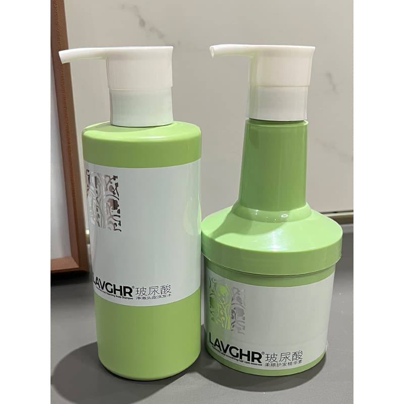 Shampoo de limpeza para couro cabeludo com ácido hialurônico, shampoo refrescante e macio, condicionador, remoção de óle