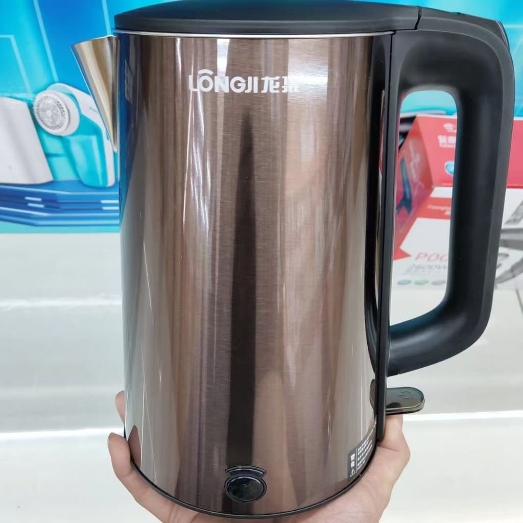 Chaleira elétrica Dragon Collection 8831 Aço inoxidável 304 rápido 1.8L 1800W Dupla camada de aço colorido Anti-escaldan