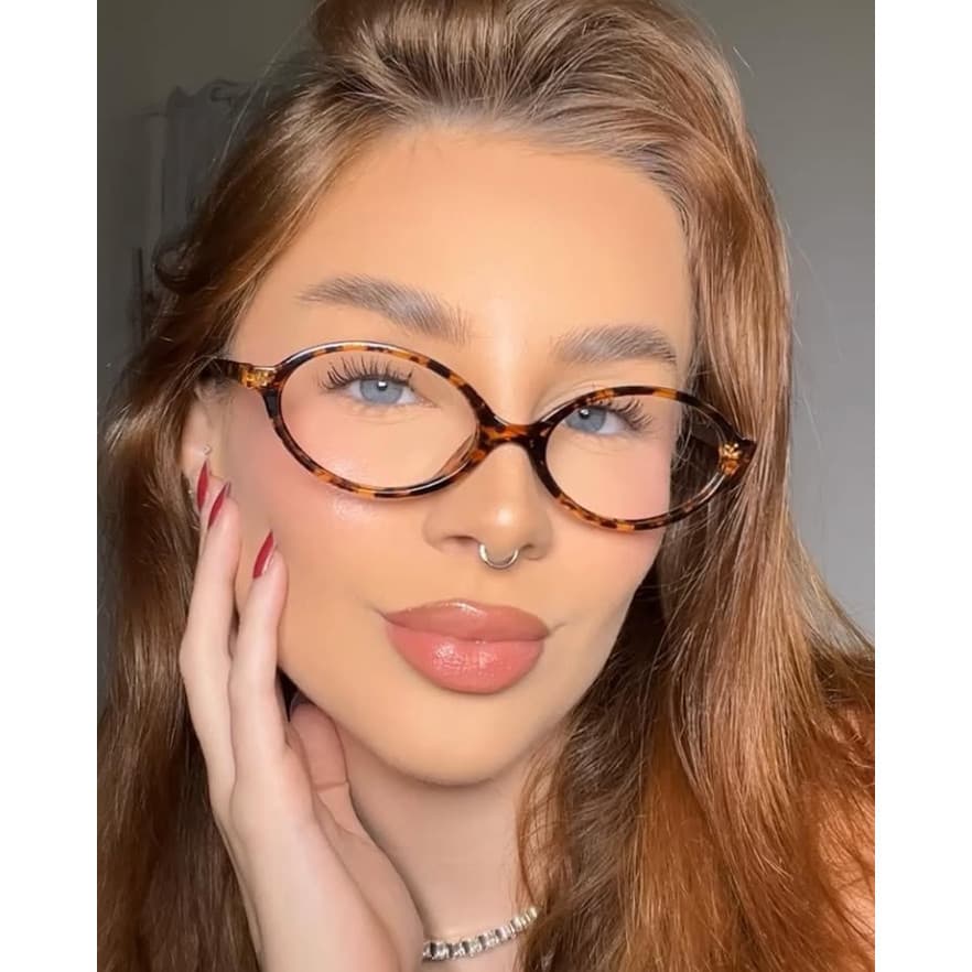 Óculos de Sol ARMACAO DE OCULOS  Feminino Aro Oval Luxo Lente UV400 Moda Europa