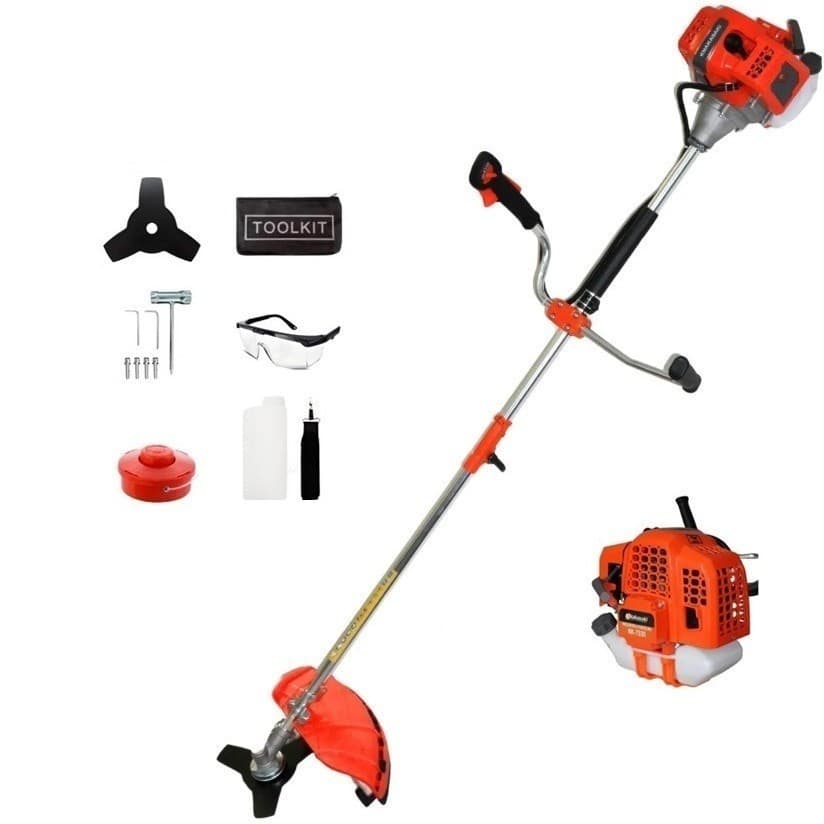Roçadeira Aparador de Grama  65 cilindradas - 3.5 hp Cortador Grama a Gasolina KNakasaki  Muito Potente