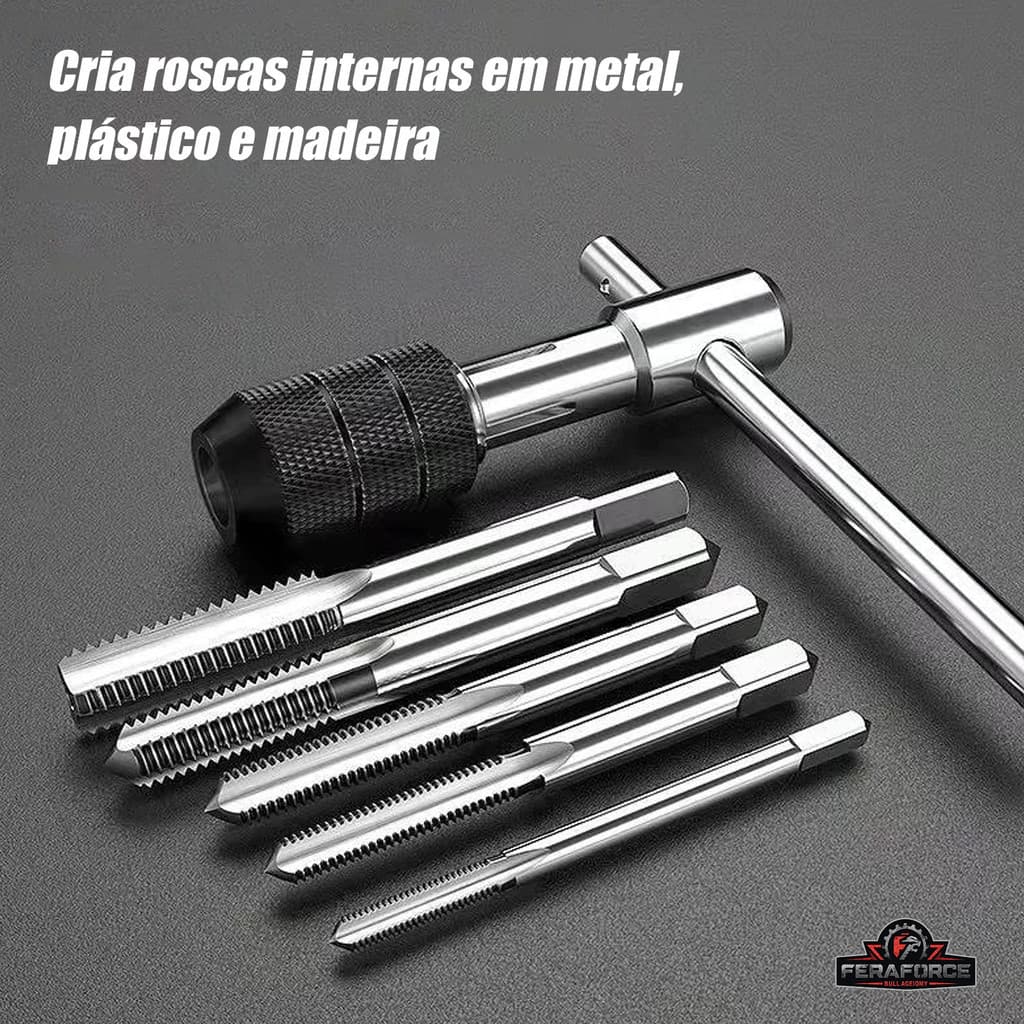 6 Pçs Em Forma De T 3mm-6mm Conjunto De Chave De Torneira Mão Ferramentas De Rosqueamento Máquina Rosca Torção Bit M3/M4