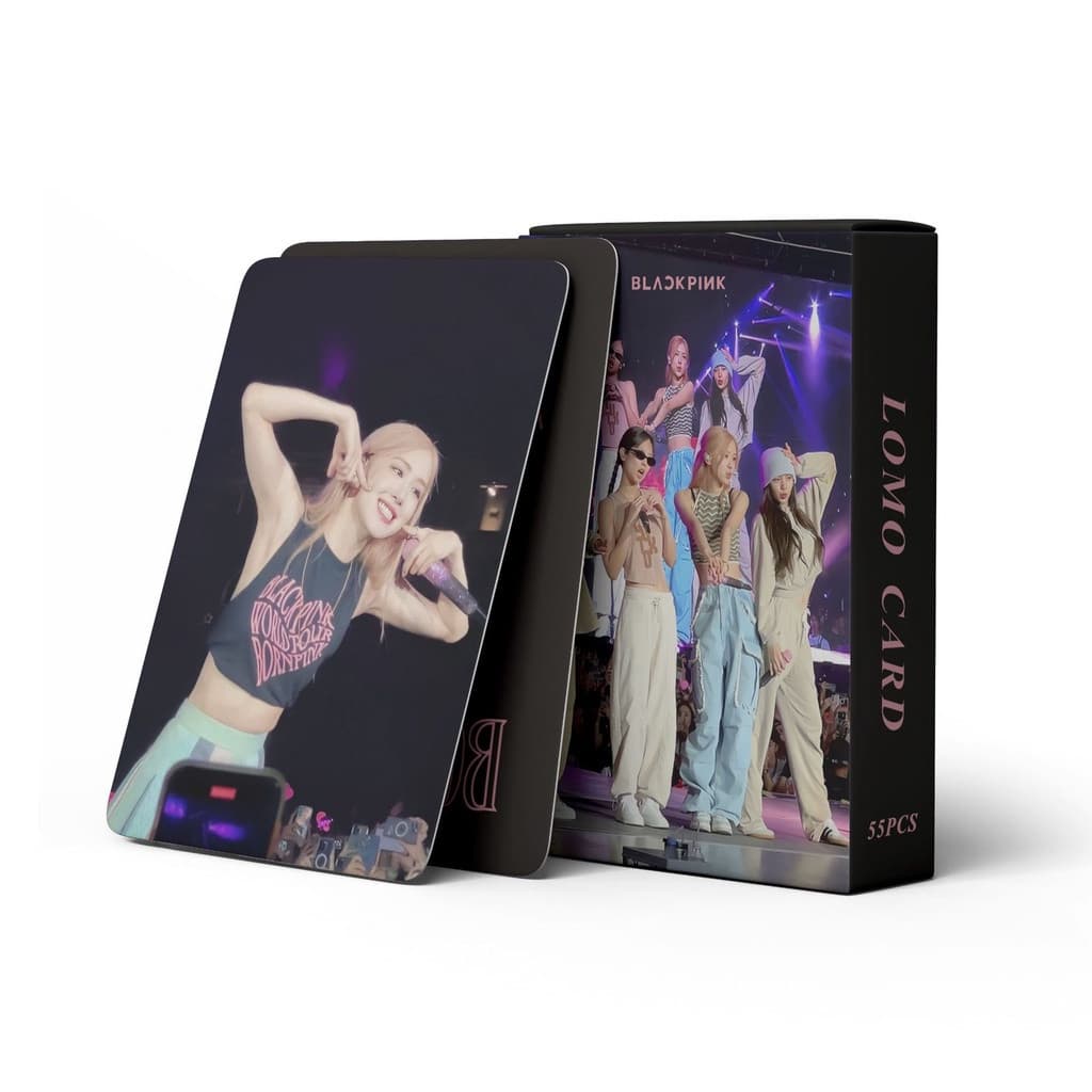 KPOP 55pcs/BOX BLACKPINK Photocard Nascido No Mundo Rosa Tour Álbum LOMO Card Postal
