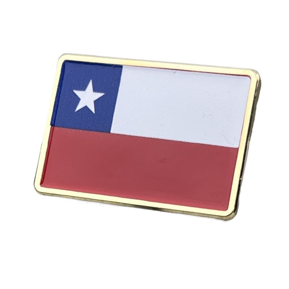 Acessórios De Moda Bandeira Do Chile Lapela Pino Broche Tamanho 30MM