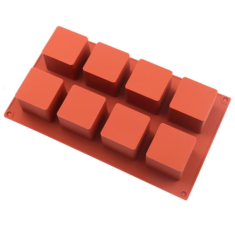 8 cubo cubo cubo bolo Mousse chá da tarde pastelaria sobremesa francesa silicone molde moedor