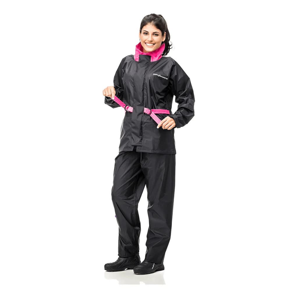 Capa Chuva Feminina Pantaneiro Nylon Gola Alta Impermeável