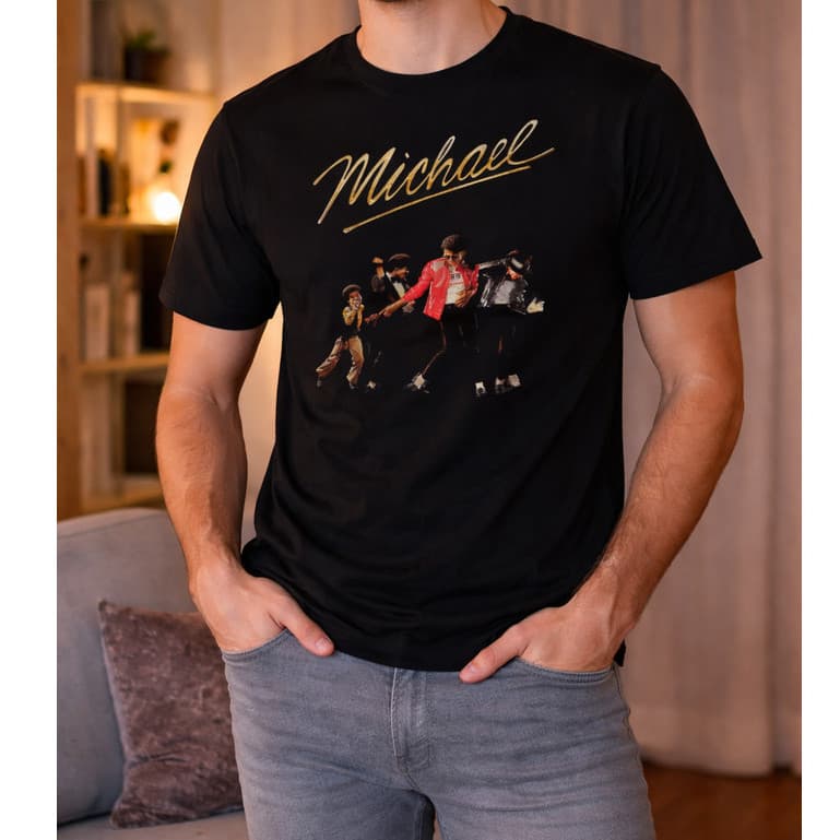 Camiseta Michael Jackson Rei do Pop Fãs Filme Musical Camisa 100% Algodão