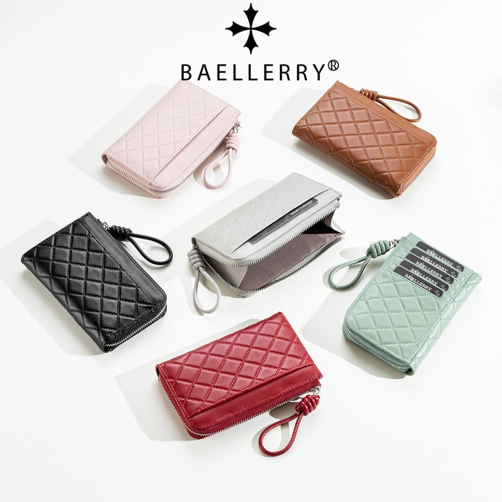 Carteira curta feminina diamante acolchoado zíper carteira moda Multi-cartão moeda bolsa feminina