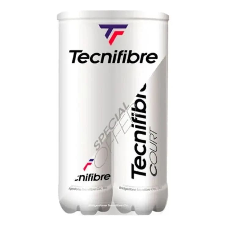 Bola De Tênis Original Tecnifibre Bipack 2 Tubos Com 4 Un Bolas De Tenis Court