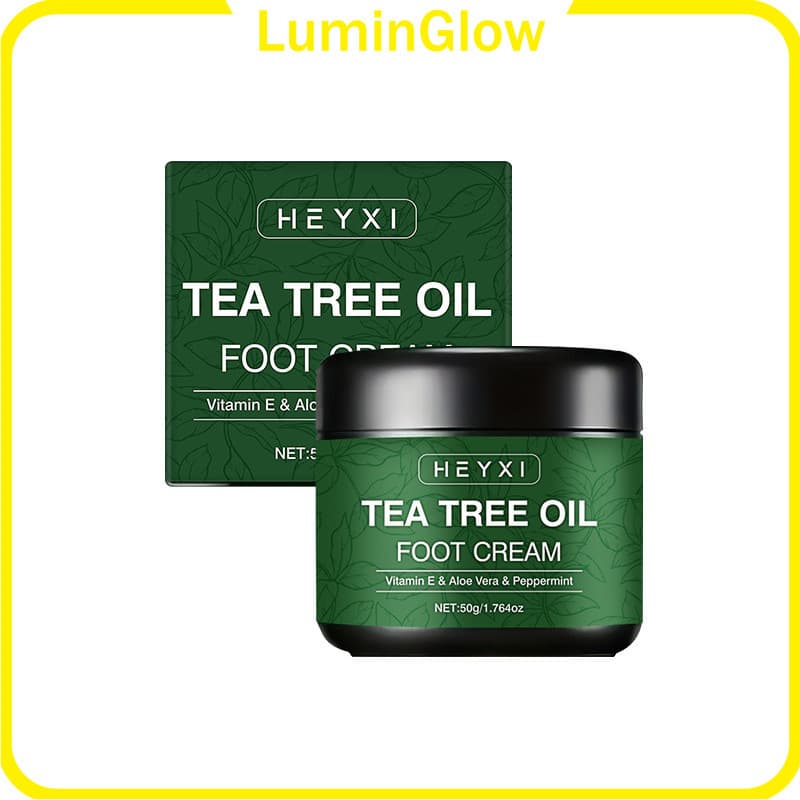 [LuminGlow]Creme para os Pés com Óleo de Tea Tree, Novo Hidratante para os Pés com Tea Tree 2026 para Calcanhares e Pés