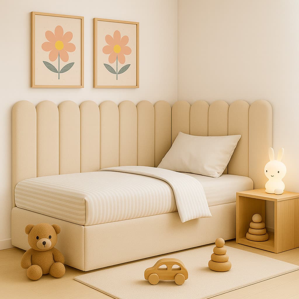kit Cabeceira Estofada Adesiva Modulos 60x20 Nuvem para Cama de Solteiro Casal Queen King Box