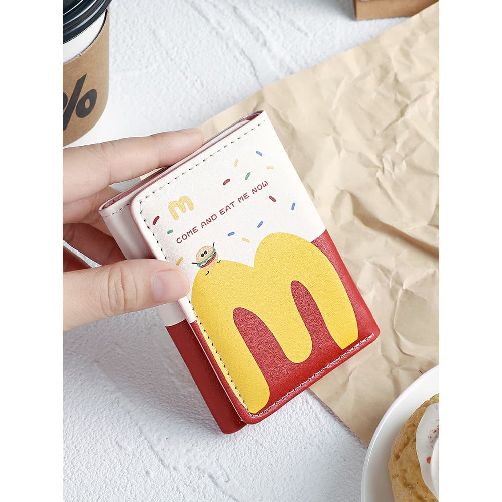 [McDonald] Porta-cartões de armazenamento portátil 30% de desconto Carteira infantil Cartão de Campus Cartão de identifi