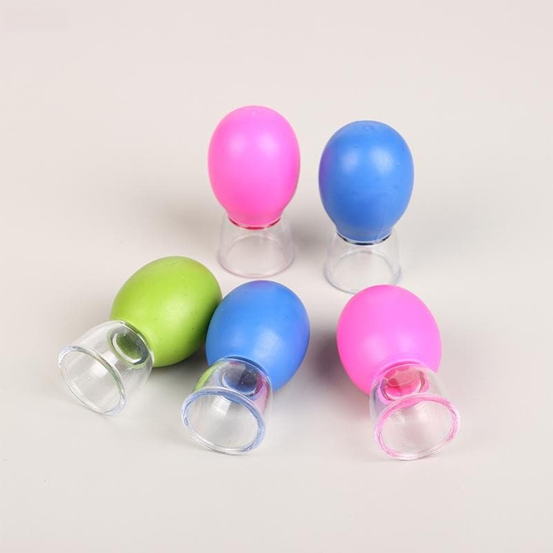 [Rhian] Massageador De Ventosa De Silicone De 5 Peças Para Corpo , Rosto , Pescoço , Olhos , Vácuo 5DPU