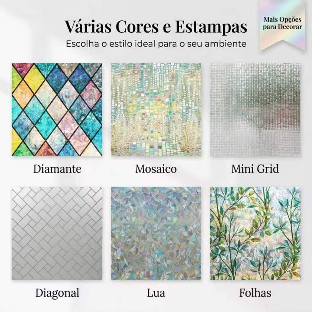 Película Eletrostática Para Vidro Janela Sem Cola 200x60cm