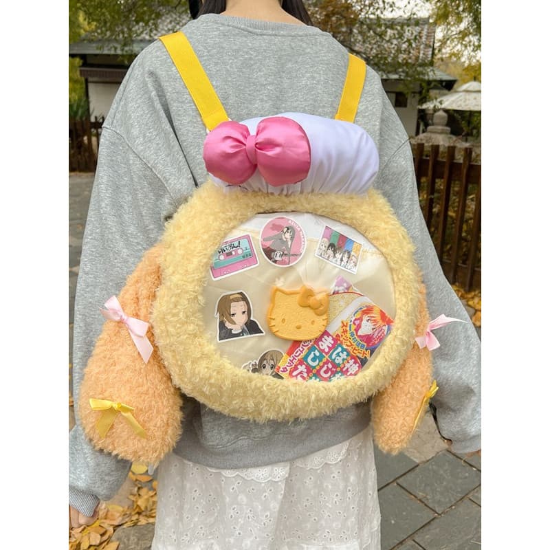 Japonês jk dor saco feminino mochila dos desenhos animados doce grande capacidade barra transparente grande barra de com