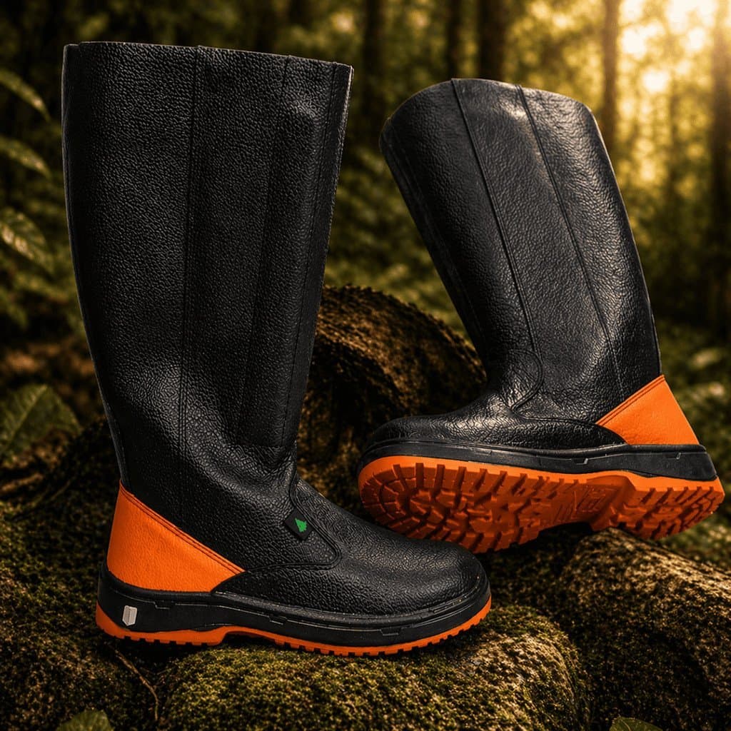 Bota Antipicada Cano Alto Segurança Rural Proteção Contra Cobras