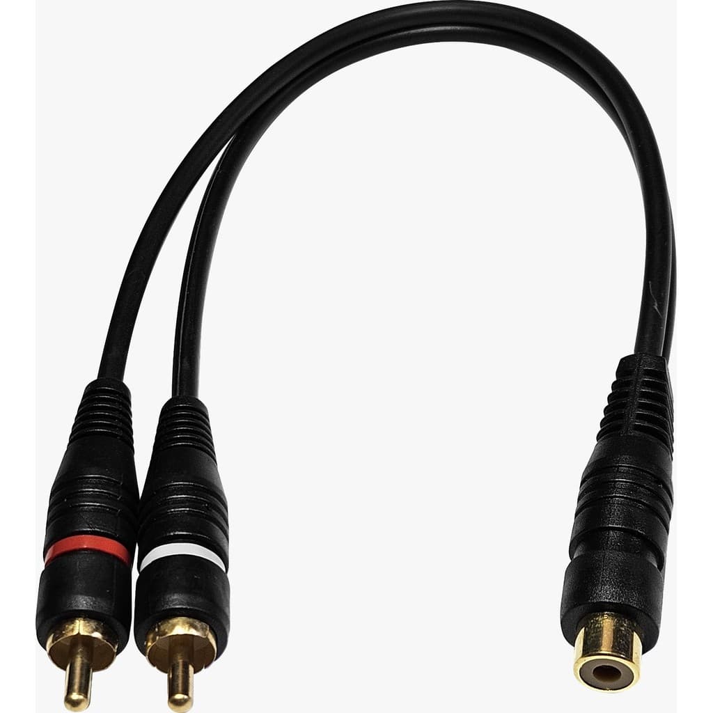 Cabo Passagem Rca Fo-Rca-B2M1F 30Cm(2Macho + 1 Femea) Alta Performance