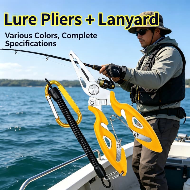 Alicate de isca faltando corda fivela de controle de peixe retrátil desenhar corda extrator de gancho de aço inoxidável