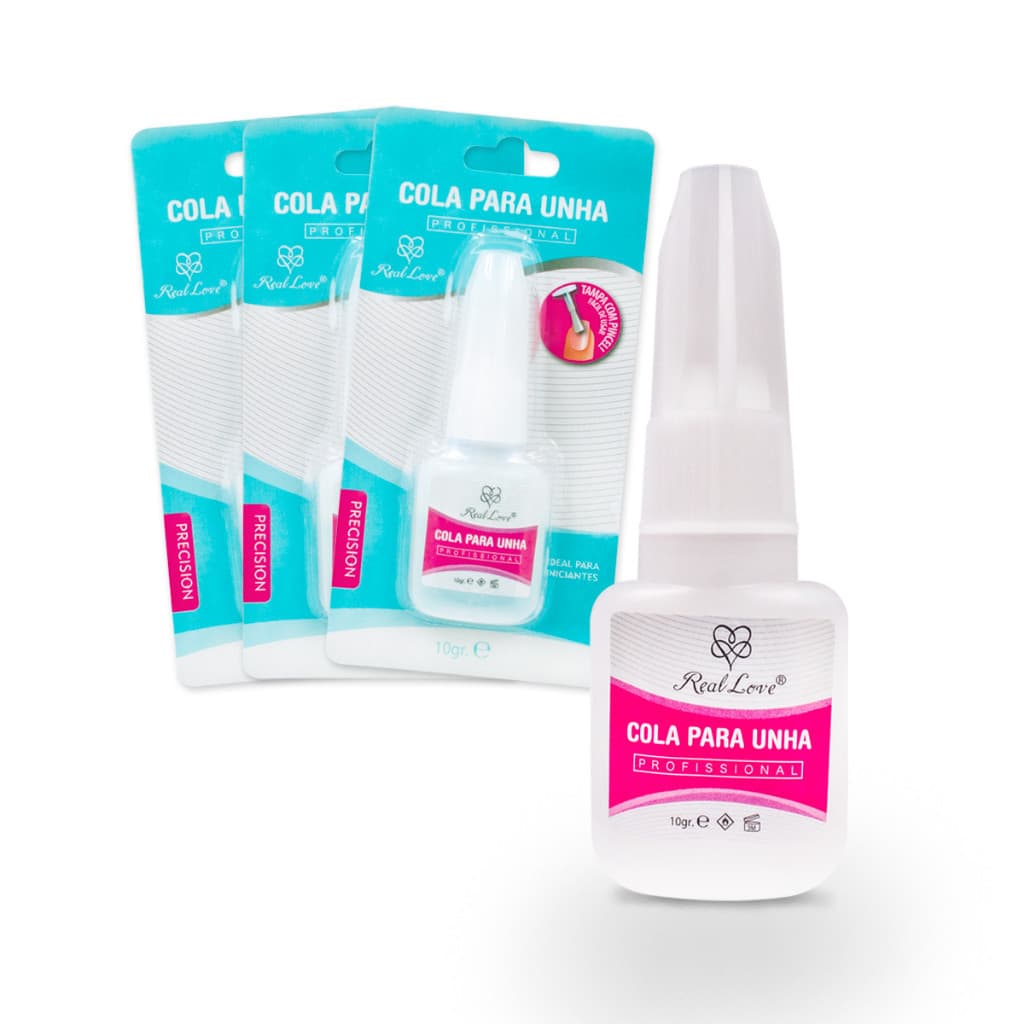 COLA DE PRECISÃO REAL LOVE PARA UNHAS COM APLICADOR 10g