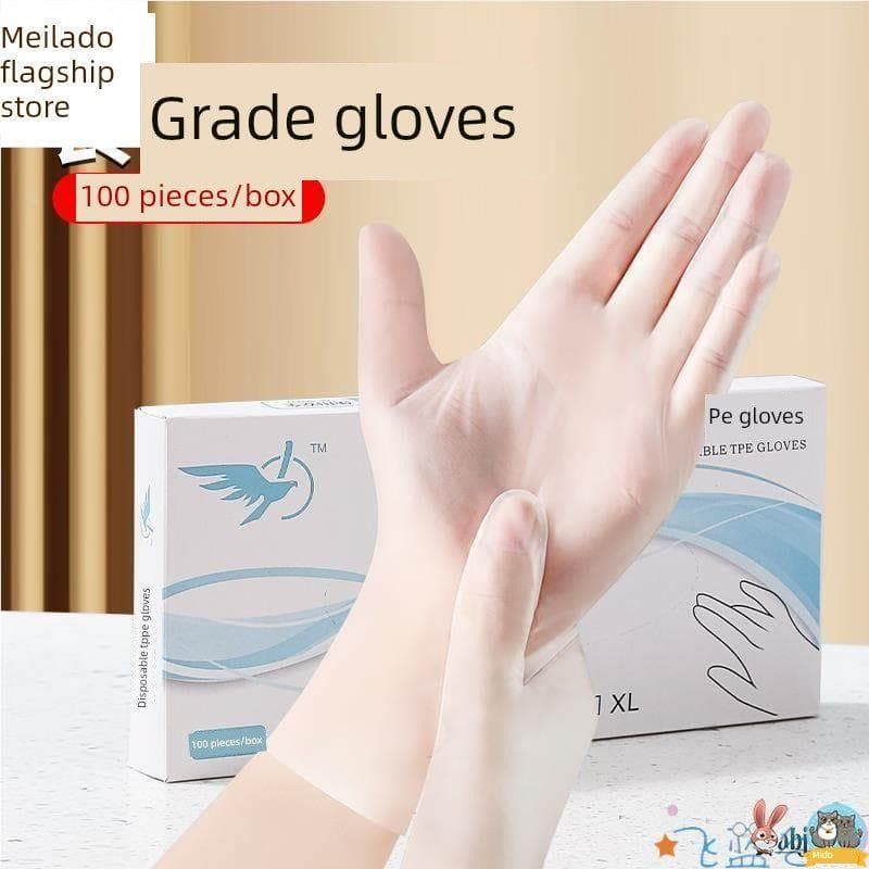 Luvas descartáveis Pvc grau alimentício trabalho doméstico dedicado à prova dwaterproof água durável engrossado borracha