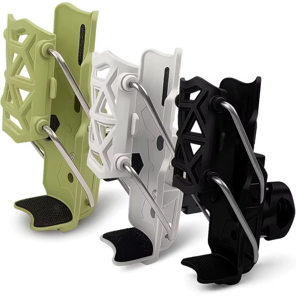 Suporte de Garrafa Ajustável em 360° – Fixação Universal para Bicicletas Elétricas e Motocicletas