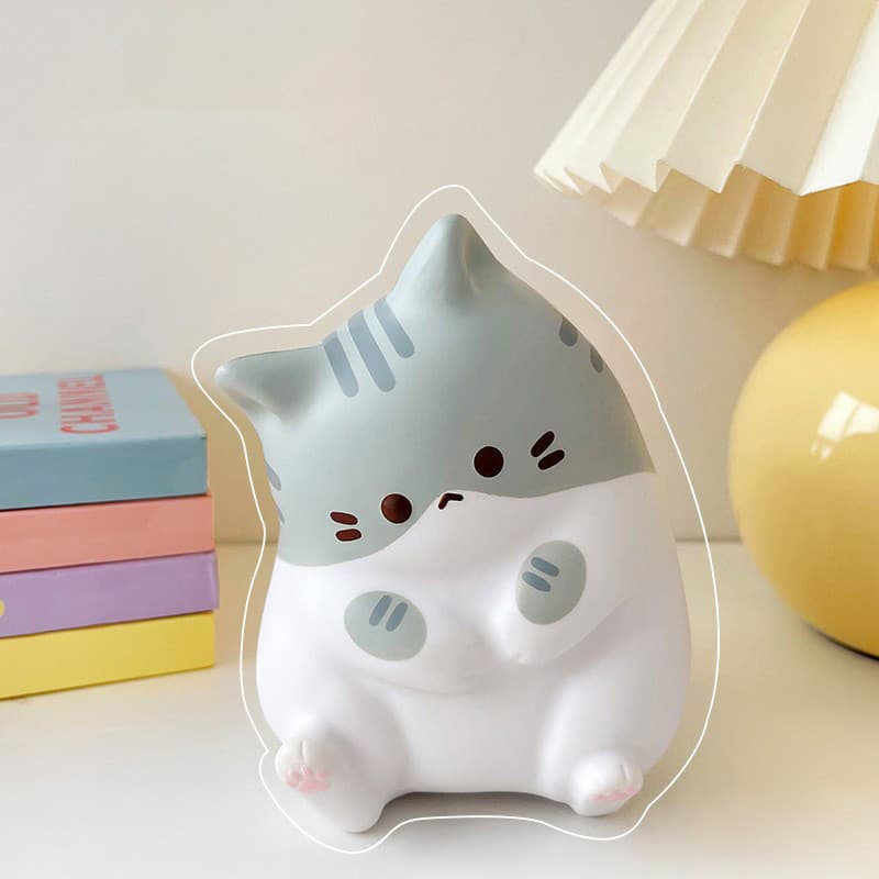 Novo Brinquedo De Alívio De Tensão Para Gatos PU De Squishy Toy Squeeze Antistress Ball Slow Rising Brinquedos