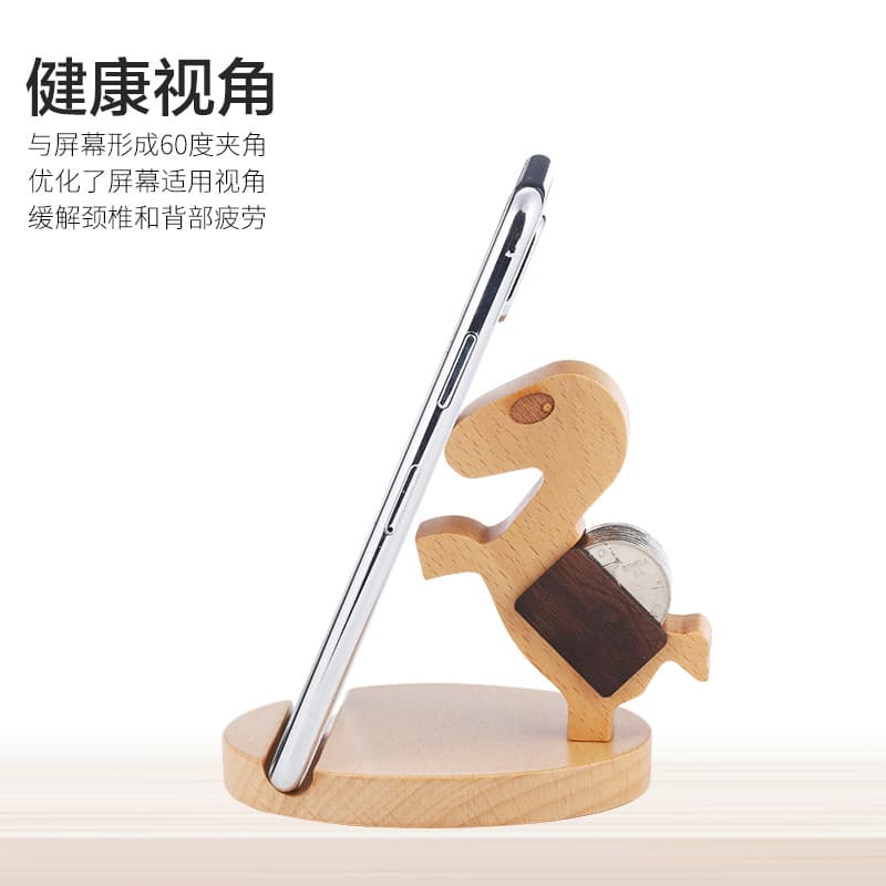 Suporte de mesa para celular de madeira simples de madeira preguiçoso cabeceira assistindo filme ferramenta útil Tablet