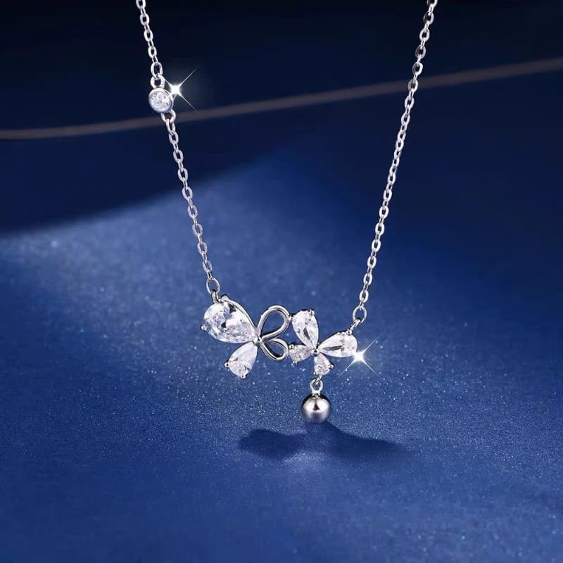 borboleta, diamante, luxo, retrô, único, fashion, legal, fofo, elegante, delicado, colar feminino, presente
