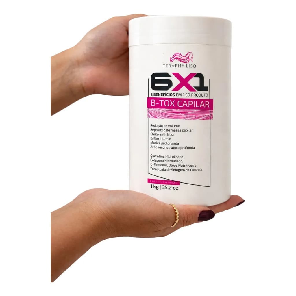 B-tox Capilar Teraphy Liso 6x1 Redutor Volume E Frizz 1kg
