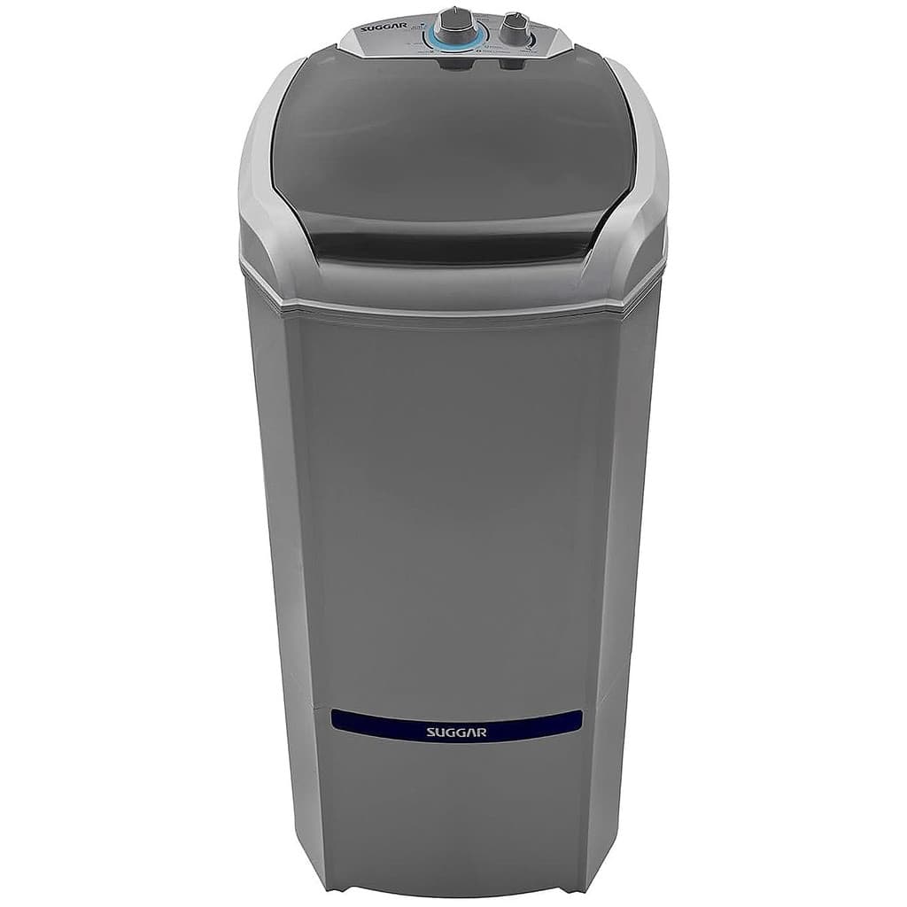 Lavadora Semiautomática 15Kg Lavamax Maquina Lavar Roupas Suggar Lavagem Prata 127V-220V