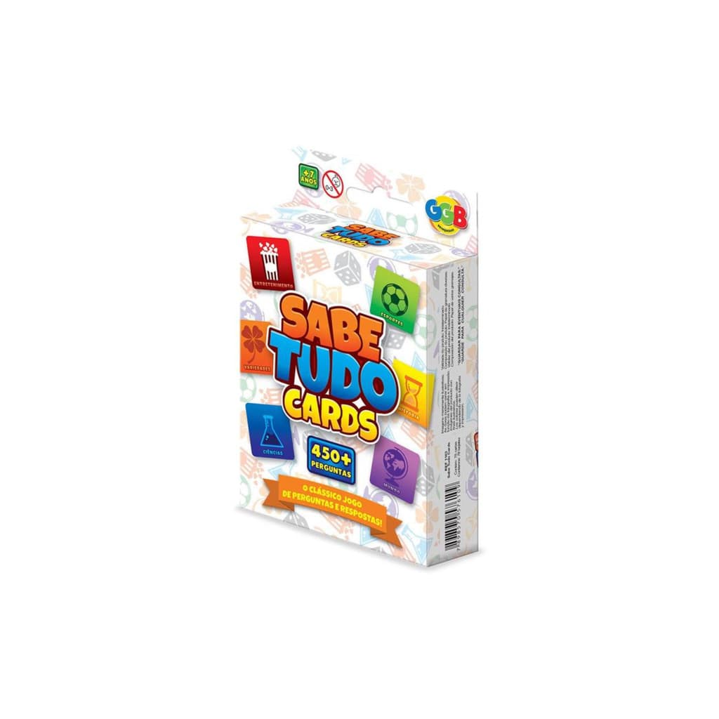 Jogo de Cartas Sabe Tudo Cards 78 cartas - GGB Plast