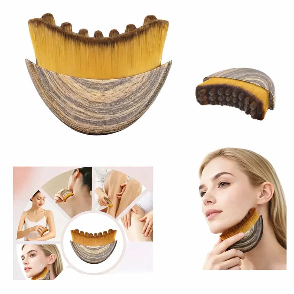 Escova Facial Drenagem Linfática Anti Inchaço Spa Skincare Limpeza de Pele Massagem Rosto