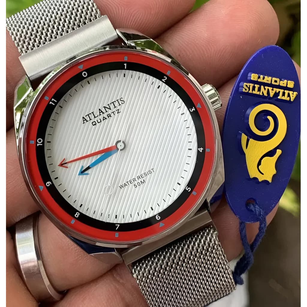 Relógio Analogico Atlantis Pulseira Imã Magnetico Luxo