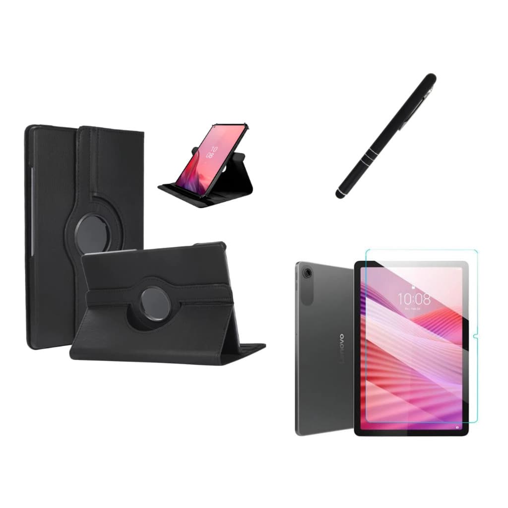 Kit Completo Capa Giratória + Película + Caneta Para Lenovo Tab 10.1 TB-311FU / ZAEH0151BR 10.1 Polegadas