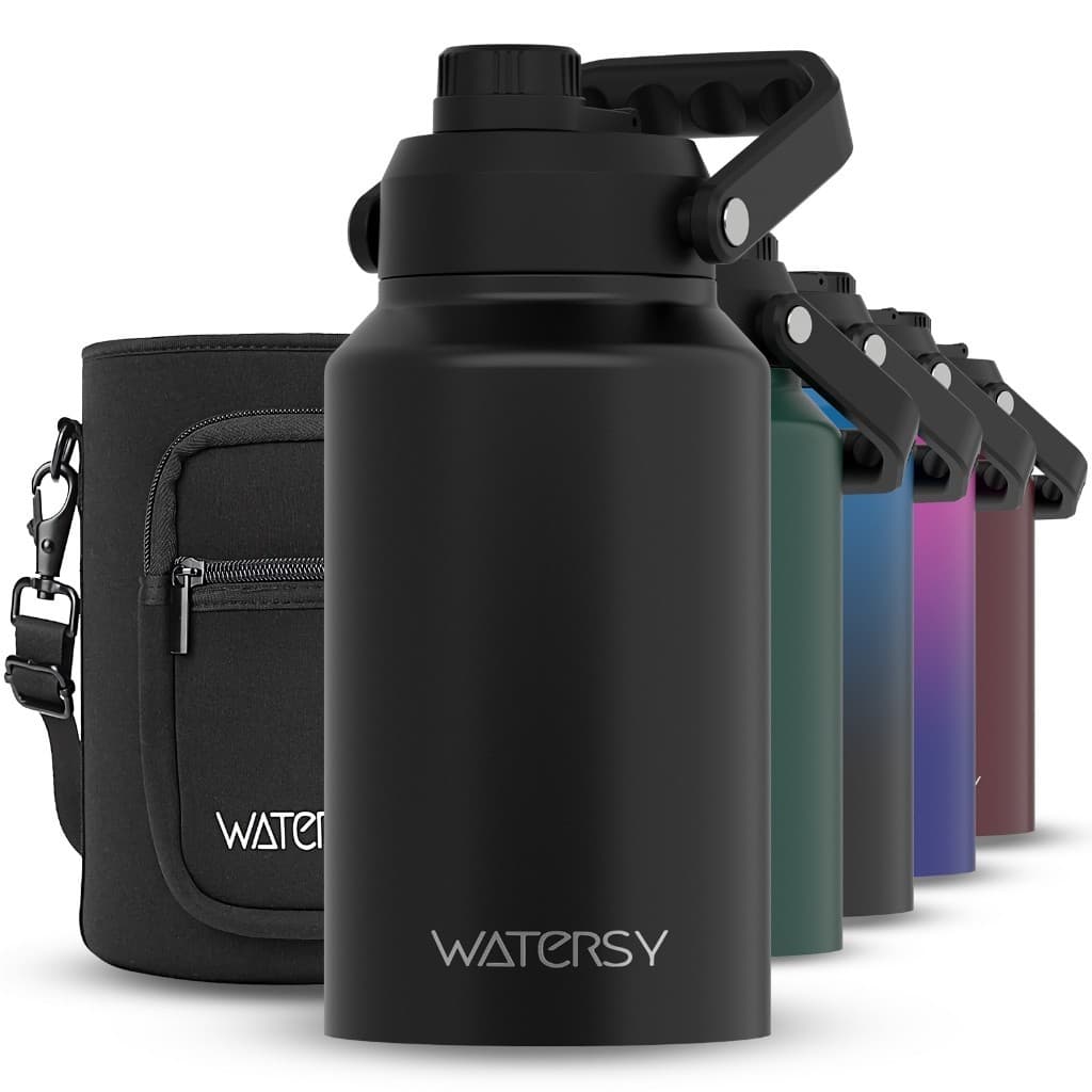 WATERSY-Aço inoxidável 304,Garrafa Térmica De água 1890ml 2537ml 3795ML.Bolsa de Armazenamento